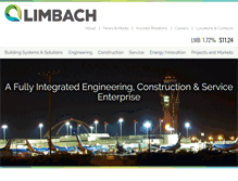 Tablet Screenshot of limbachinc.com